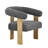 Mamanbai Upholstered Barrel Accent Chair Armchair with Three Solid Wood Legs-556493555