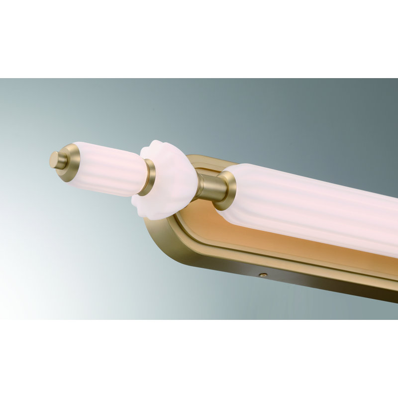 Lansdowne, Vanity, 39", Opal Glass, Gold
