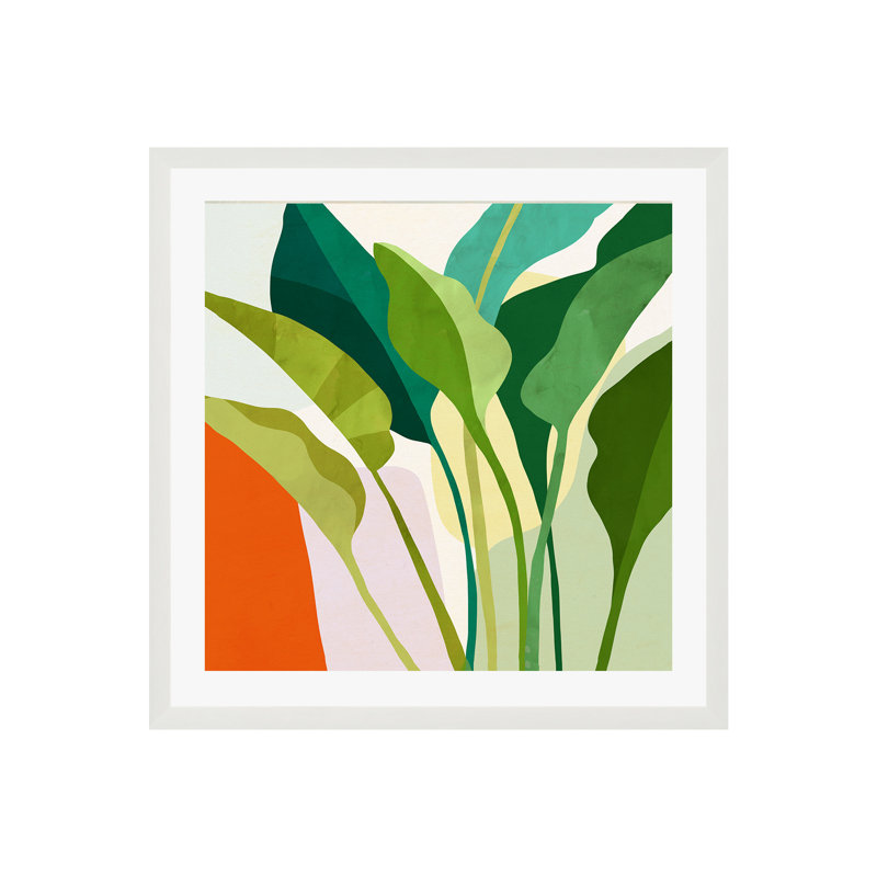 Tropica I by Victoria Borges, White, 12"H x 12"W