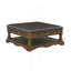 Table de salon traditionnelle avec 4 tiroirs de rangement, table de salon