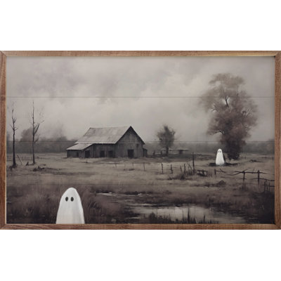 Barn With Ghosts By Petals Prints Design