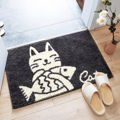 Tapis pour salle de bain avec envers antidérapant 18 po x 26 po