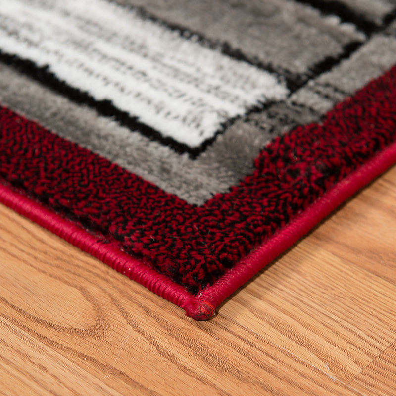 Baines Striped Indoor Rug, Rectangle 1'10" x 3'