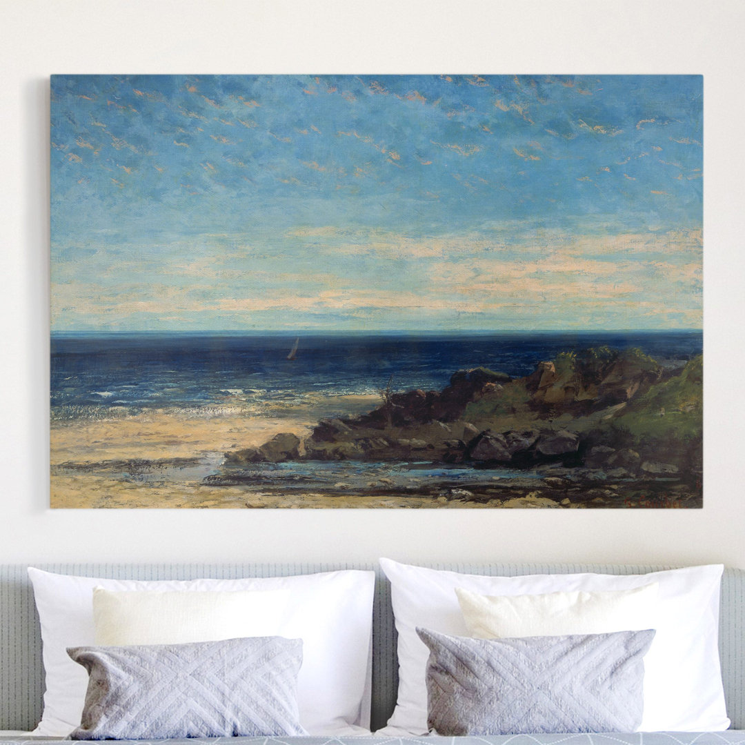 Leinwandbild Blue Sea Blue Sky von Courbet