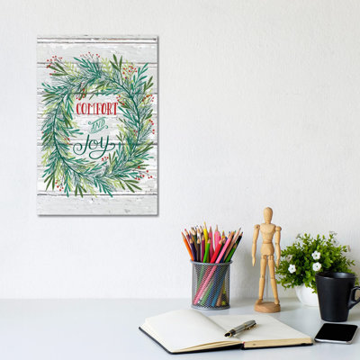 Christmas Greenery V by Amanda Mcgee - Wrapped Canvas Print