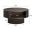 Table basse ronde 31,5 "avec rangement nervuré-129765868