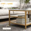 White Coffee Table , Faux Marble & Steel Construction, Living Area Room , Steel, Storage Included,