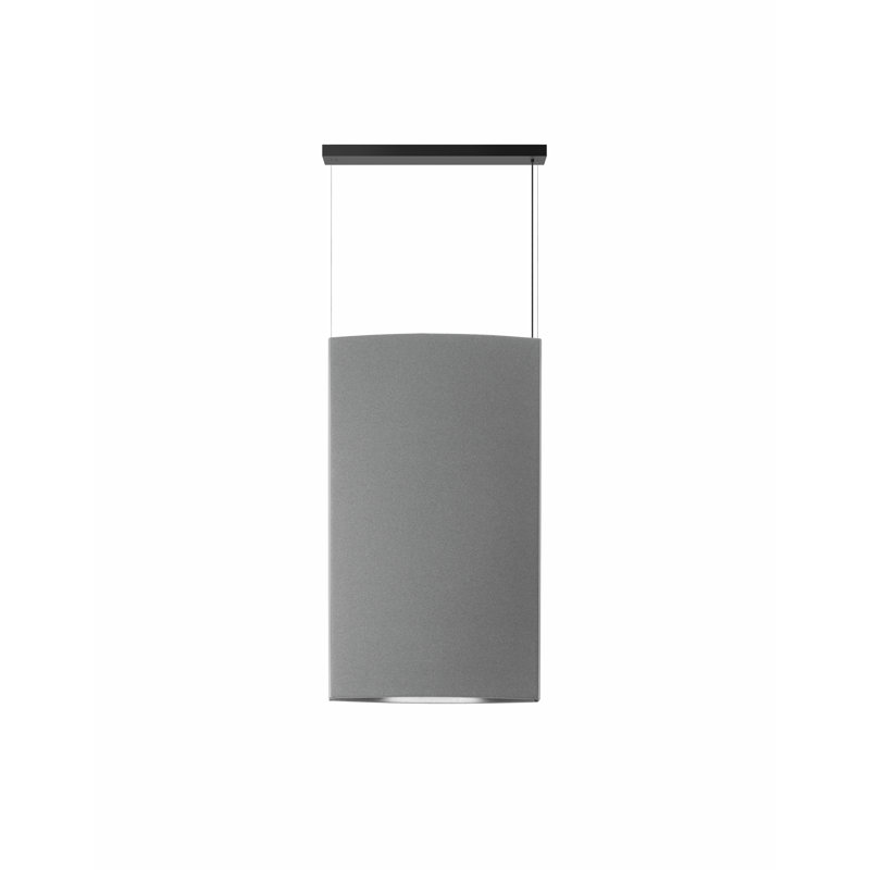 Noren - Luminaire suspendu à intensité variable à DEL S / 72 - Bas / Haut - 0-10 V à intensité variable, Gris clair / noir