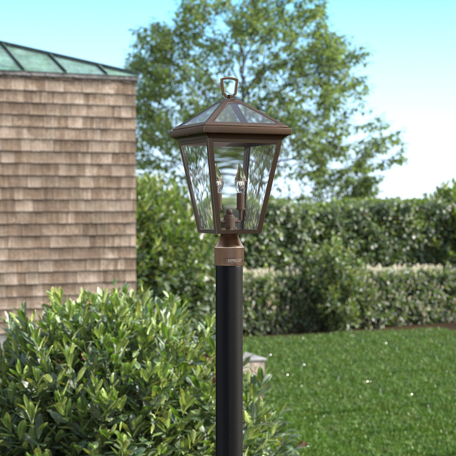 Lalla Transparent Outdoor Lantern Head, Oil Rubbed Bronze
