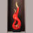 33.07"Red resin sculptural artwork