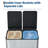60L Stainless Steel Dual Compartment Pedal Trash Can for Kitchen