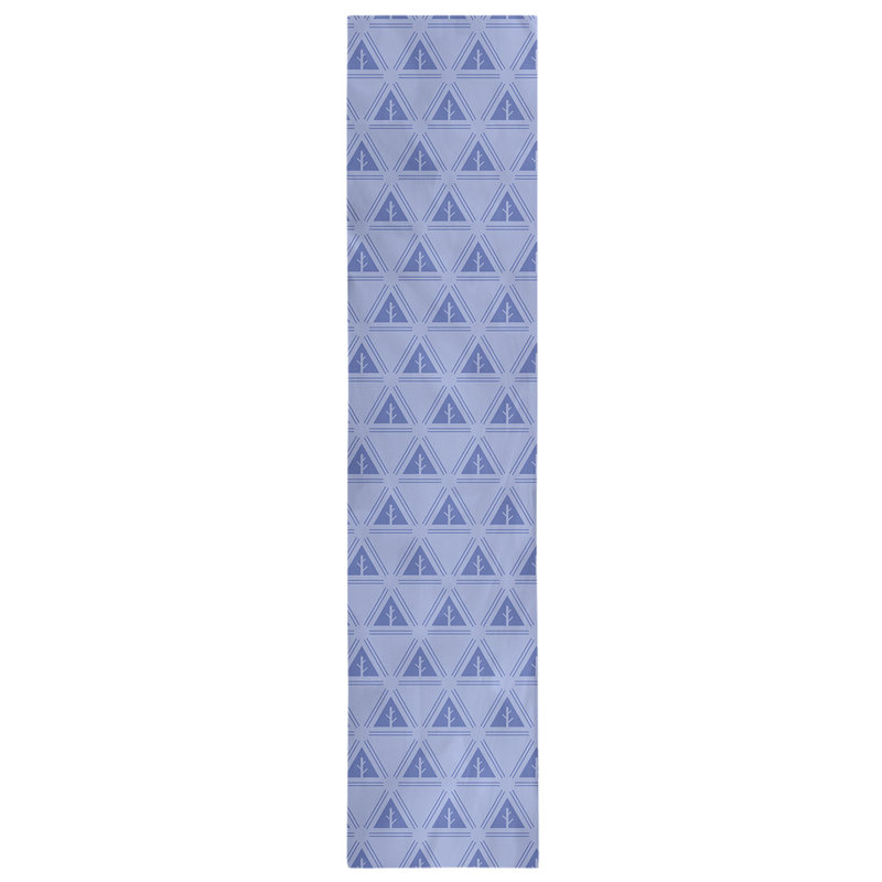 Chemin de table d’arbre minimaliste classic Barbra, 16 po x 90 po, Bleu