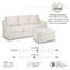 Canapé 80W et repose-pieds avec rangement-959296579