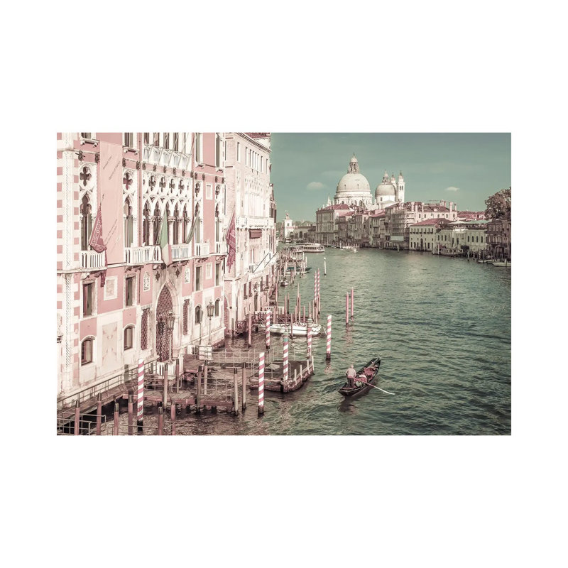 Venice Canal Grande And Santa Maria Della Salute by Melanie Viola - Wrapped Canvas Print, 20.32 cm H x 30.48 cm W