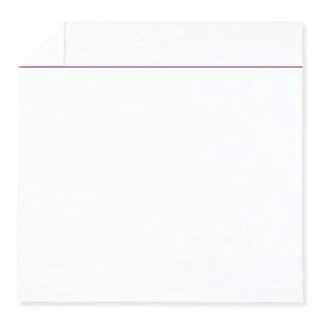 400TC Single Embroidery Sateen Solid Cotton 4 Piece Sheet Set Fitted Sheet Fits Upto 16" Deep Pocket, White/Lilac