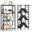 Folding Storage Shelf with Wheels 4-Tier No Assembly Organizer Shelf-1880386777