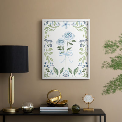 Pretty in Blue Framed Print - Solid Wood