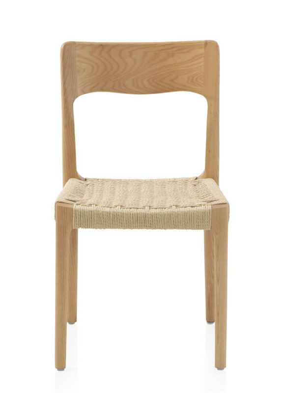 Brittaney 43cm H Solid Wood Side Chair in Natural