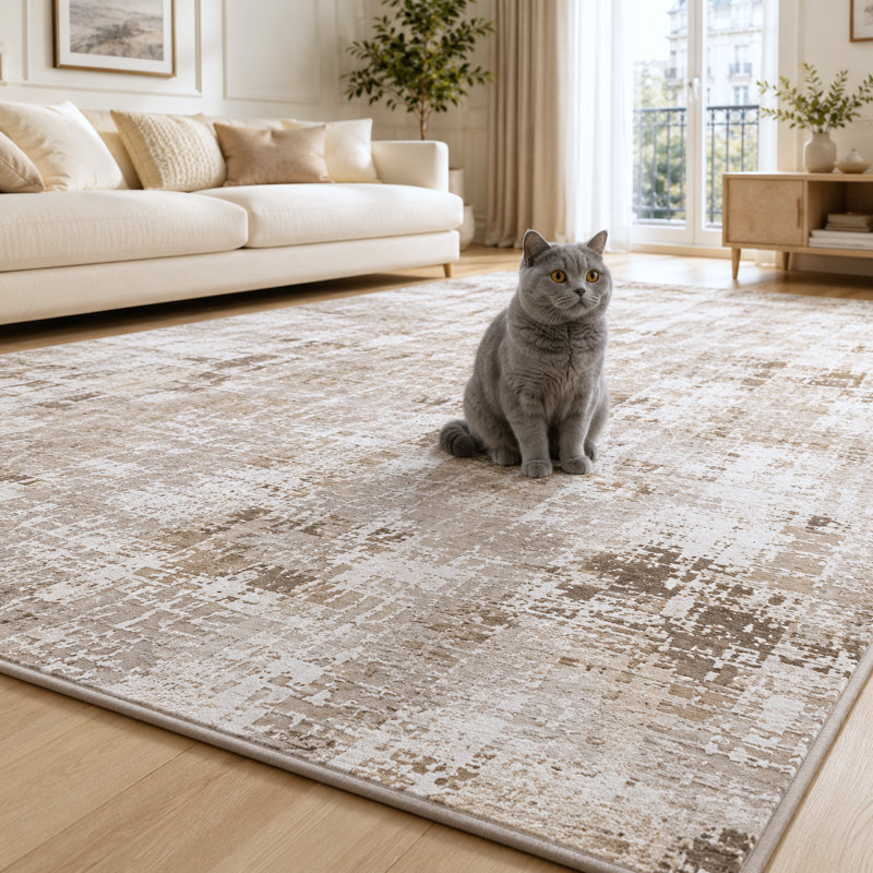 Rectangle Oriental Shag, Grey, Rectangle 120×170cm