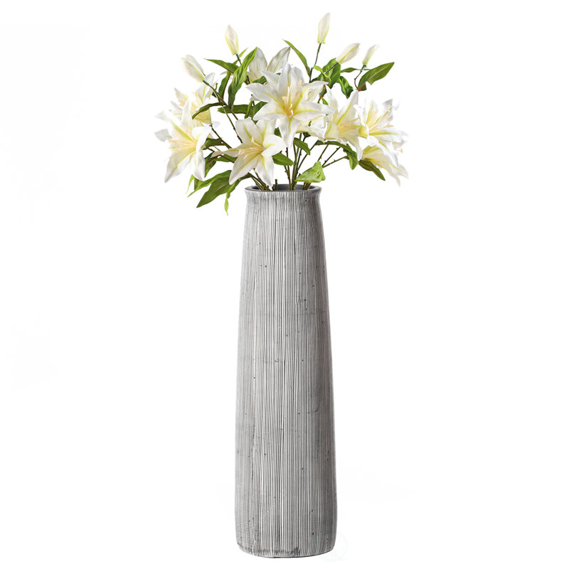 Vase à fleurs Roddrick, H 12 po x l 3,5 po x P 3,5 po