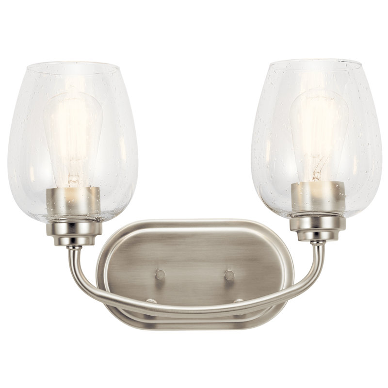 Éclairage pour salle de bain 2 lumières Cobscook, Nickel brossé
