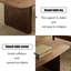 Table basse en noyer massif