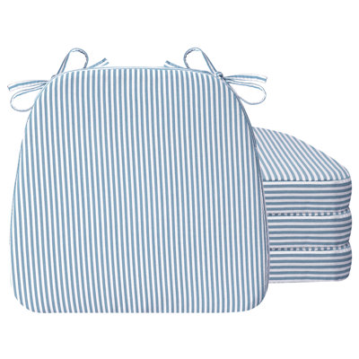 Coussin de chaise de salle à manger en forme de D 17 po x 16 po x 2 po