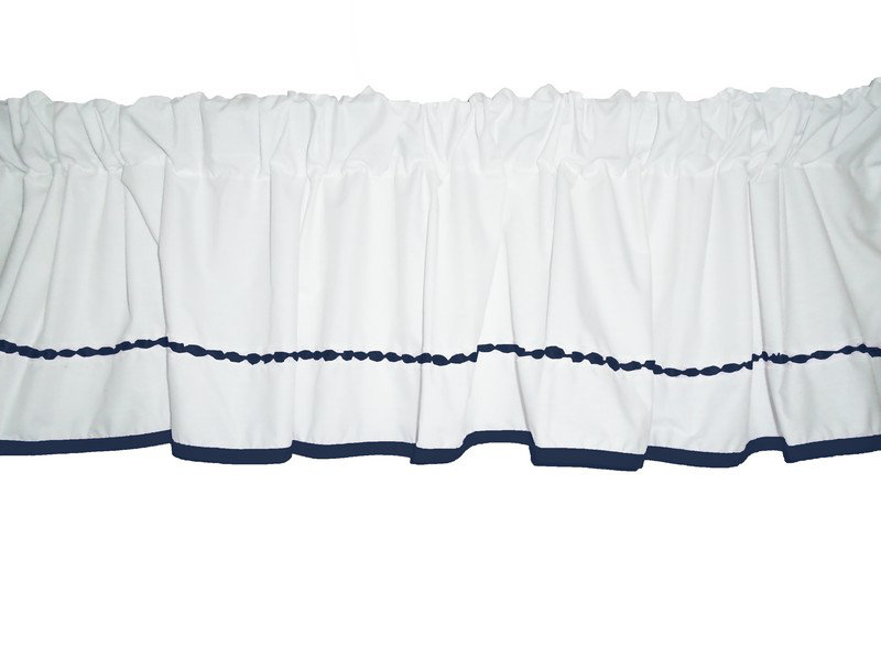 Jupe de fenêtre 72 po Crestline, Bleu marine