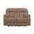 Global United  Recliningtransitional Microfiber Fabric Loveseat