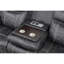 Power Motion gris foncé avec rembourrage en microfibre et table rabattable en mousse