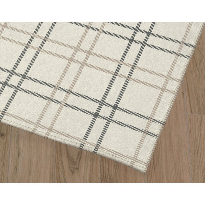Gracie Oaks Lupie Plaid Indoor/Outdoor Rug | Wayfair