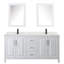 Meuble-lavabo double 72 po avec plateau en quartz et miroir Daria-100501938-100481648-100481647