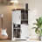 47" Farmhouse Bookshelf With Barn Doors-2012668012