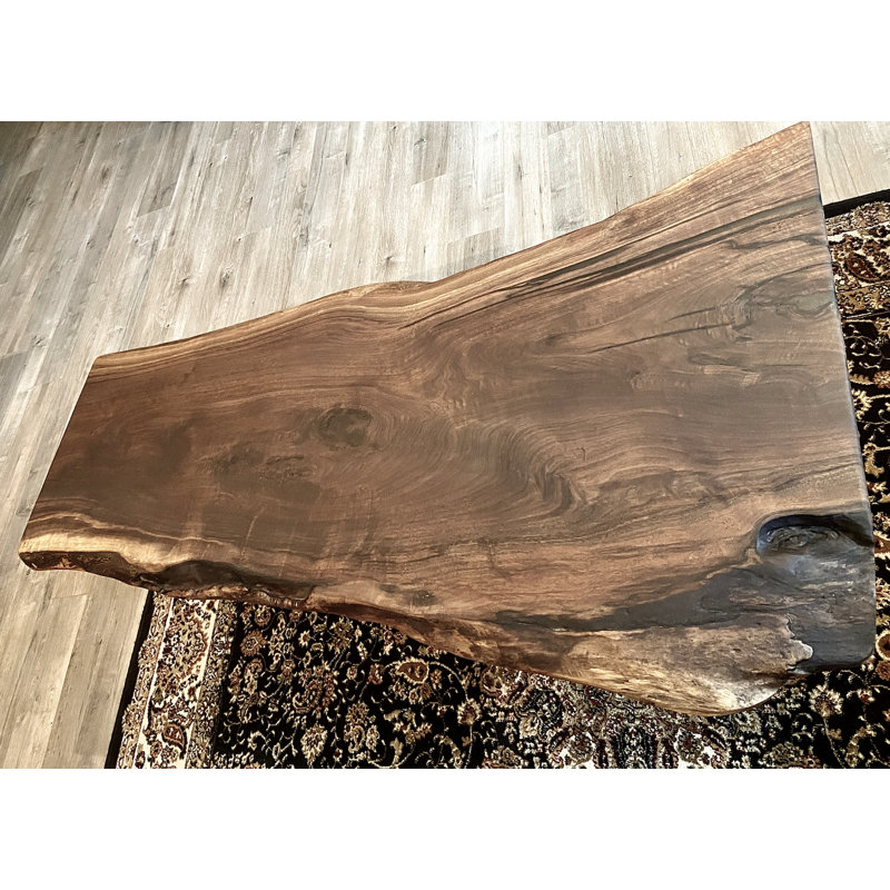 Large Natural Live Edge Walnut Coffee Table
