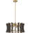4 - Light Dimmable Drum Chandelier