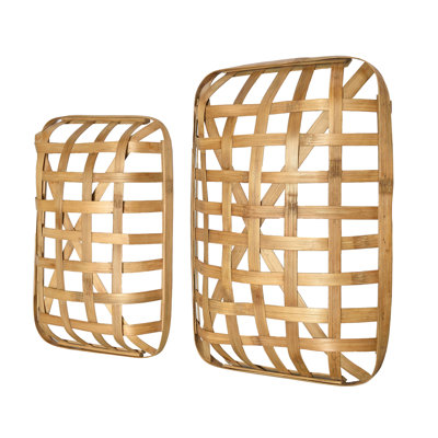 Sheppard Bamboo Wall Organizer with Wall Baskets