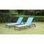 Ensemble de 2 chaises longues d'extérieur en aluminium assemblées Arriving-1859069539