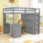 Lit mezzanine simple pour enfants avec garde-robe et bureau intégré-2048933100-2025974519