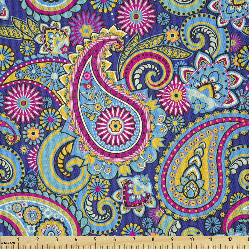 Darshit Teardrop Elements Details Multi-Purpose Fabric