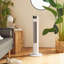 35" White Tower Fan