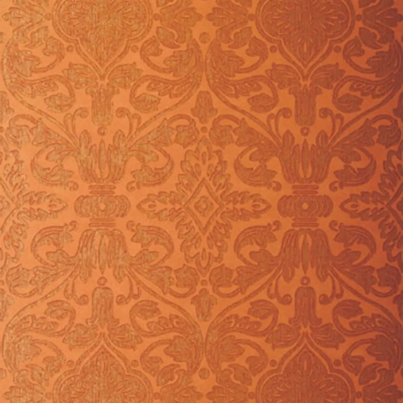Varenna Damask Wallpaper, Terracotta