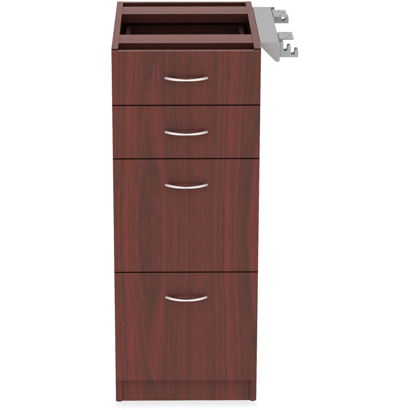 Pacitte Series 4-Drawer File Cabinet, Mahogany