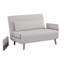 Très grand canapé-lit pliant 3 en 1 - convertible en lit 10 s, dossier réglable à 3 positions, tissu en lin de coton de qualité supérieure, charnières silencieuses, canapé-lit beige peu encombrant pour petit appartement-1062373609