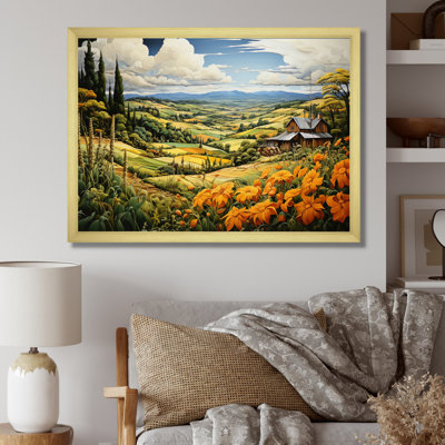 «Countryside Pastoral Patchwork I», reproduction