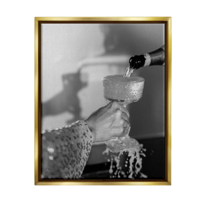 Classy Champagne Pour Splash Floater Frame by House of Lulu