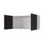 Armoire murale Napoles, deux tablettes, double porte - blanc / gris clair-2003566289