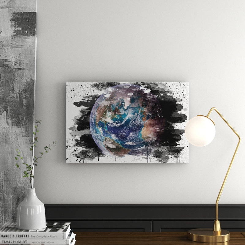 Earth From Space NASA - Wall Art, 70cm H x 100cm W, Wrapped Canvas