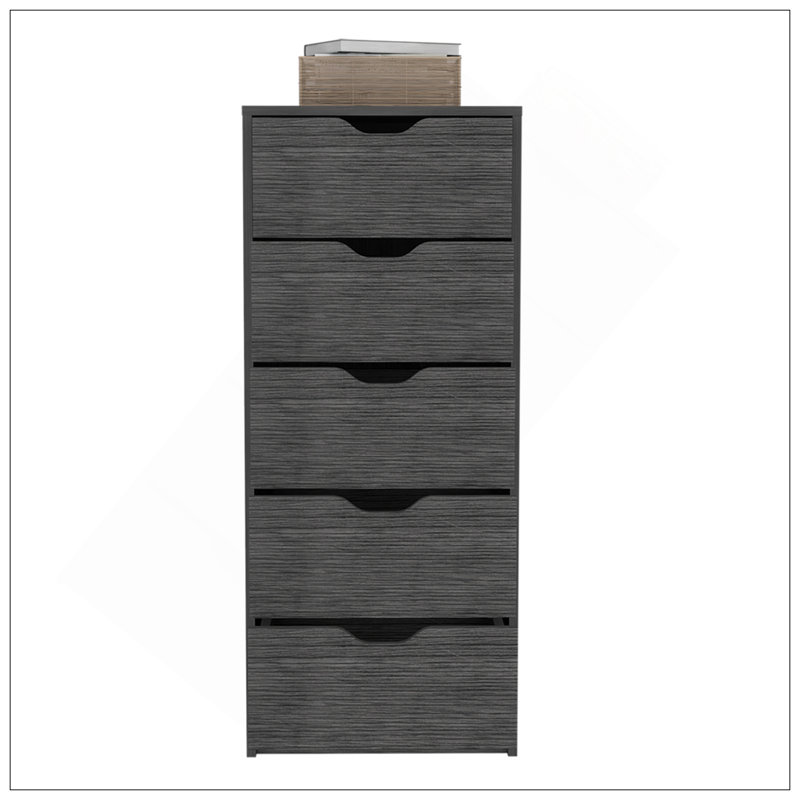 Commode Kamran, chambre à coucher, Gris