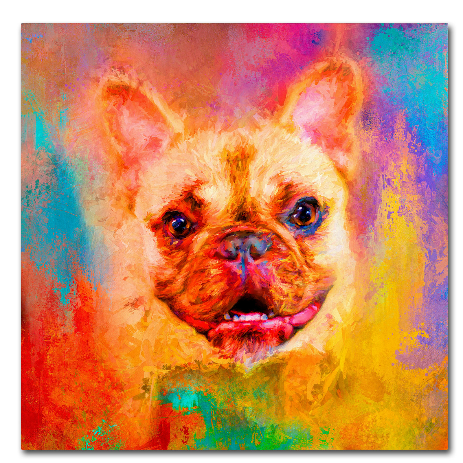 French bulldog canvas outlet painting