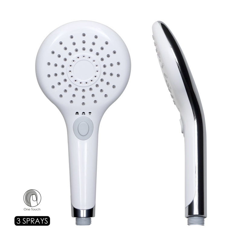 Handheld Shower Head, White